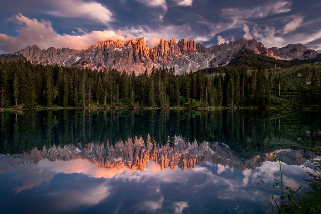 Lago di Carezza - Latemar - DOLOMITY NA FERRATACH - PRZEWODNIK