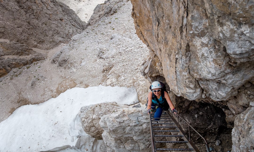 Via ferrata Oskar Schuster- Sassolungo - Sassopiatto - DOLOMITY NA FERRATACH - PRZEWODNIK