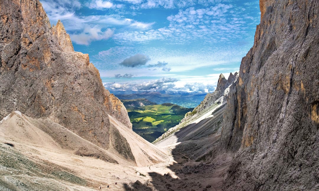 Via ferrata Oskar Schuster- Sassolungo - Sassopiatto - DOLOMITY NA FERRATACH - PRZEWODNIK