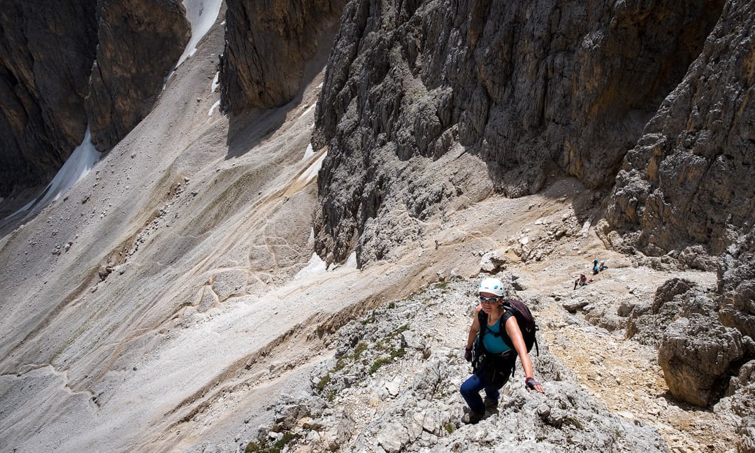 Via ferrata Oskar Schuster- Sassolungo - Sassopiatto - DOLOMITY NA FERRATACH - PRZEWODNIK