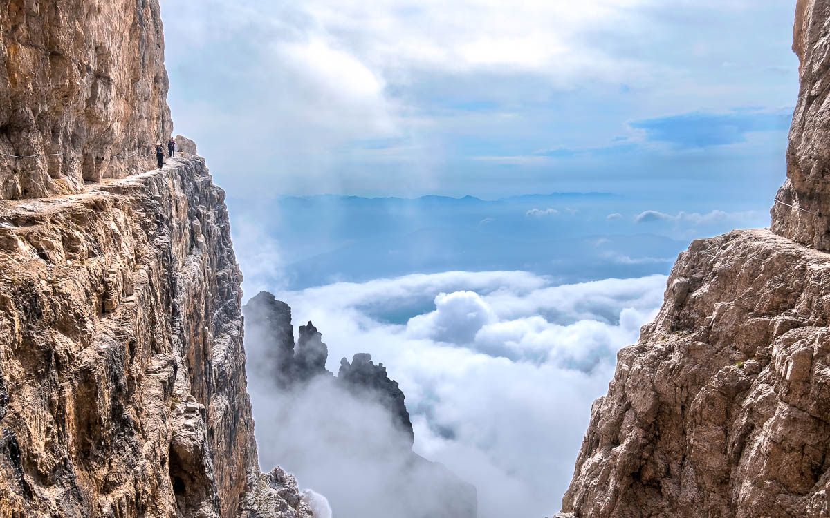 DOLOMITY NA FERRATACH - PRZEWODNIK - GRUPPO DI BRENTA - część środkowa i południowa