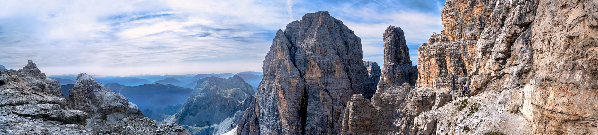 DOLOMITY NA FERRATACH - PRZEWODNIK - GRUPPO DI BRENTA - Ferrata delle Bocchette Centrali