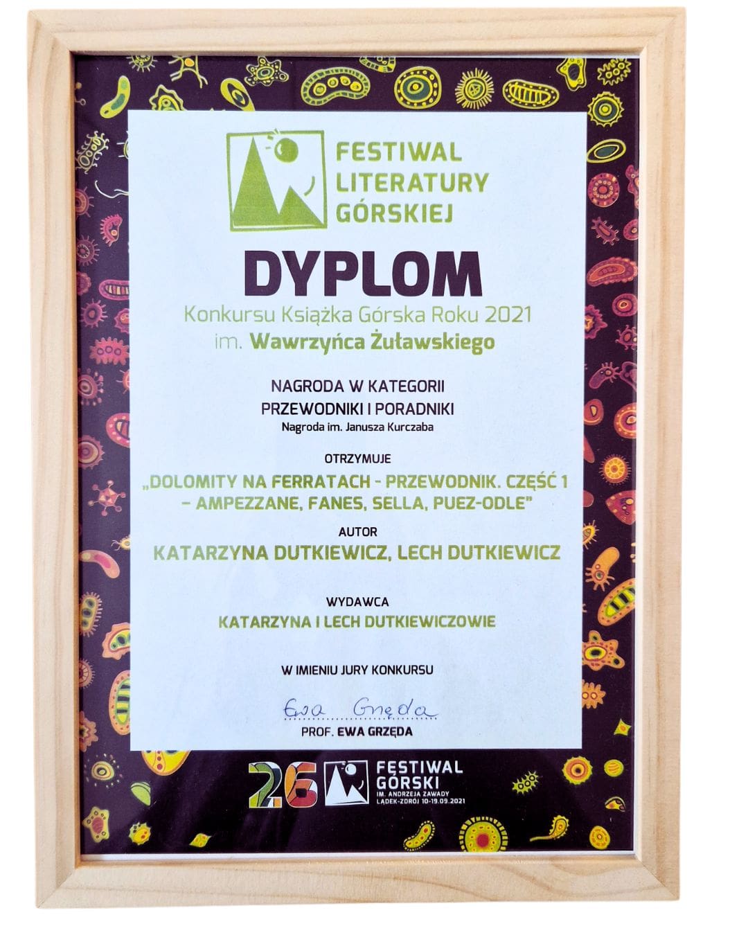 2023 - 1 miejsce dla Dolomity Na Ferratach - Festiwal Górskich w Lądku Zdroju