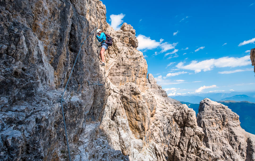 DOLOMITY NA FERRATACH - PRZEWODNIK - GRUPPO DI BRENTA - FERRATA FELICE SPELLINI