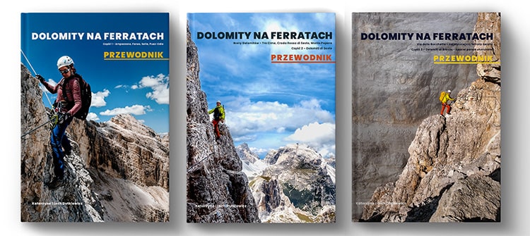 Dolomity na ferratach - KOMPLET PRZEWODNIKÓW