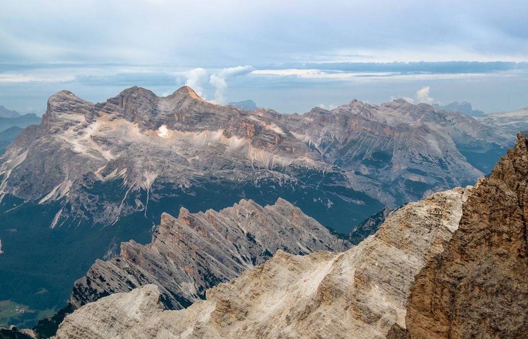 Via ferrata Marino Bianchi na Cristallo di Mezzo 3154 m w Dolomitach
