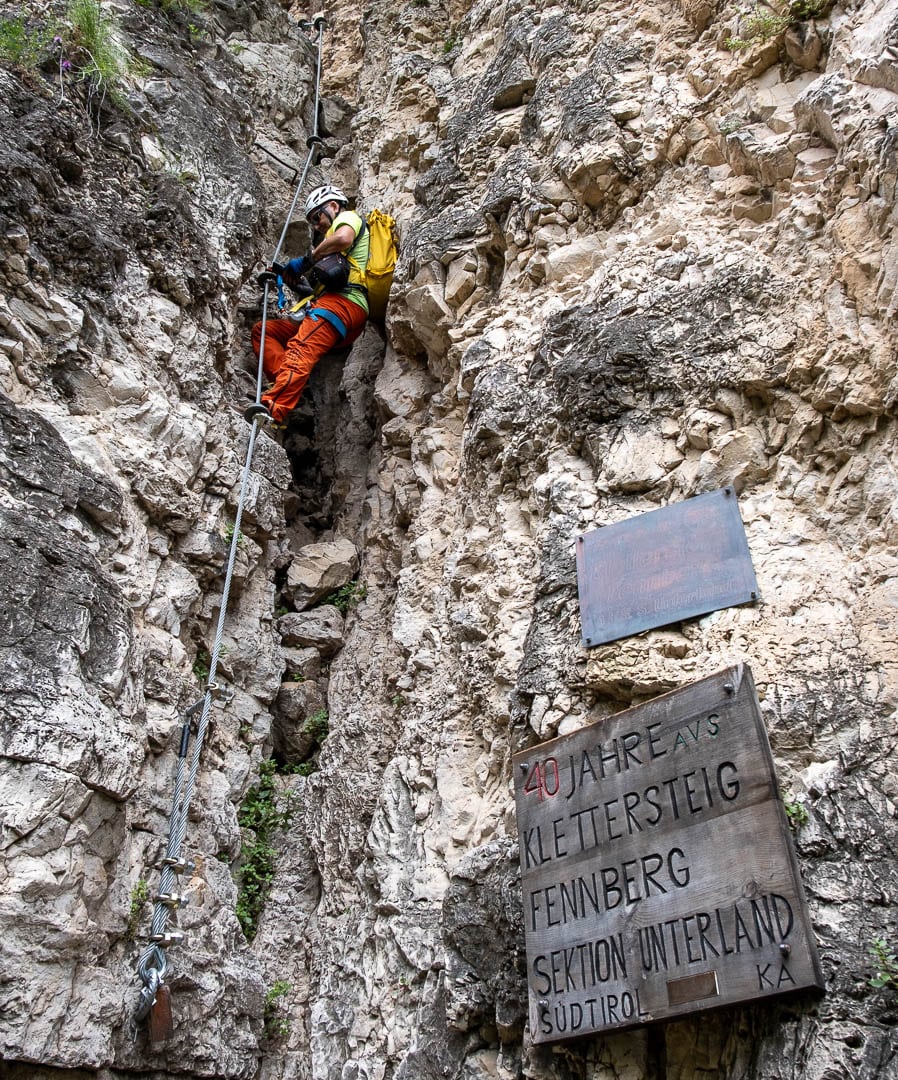 Ferrata Favogna - Fennberg - Dolomity na Ferratach - Przewodnik