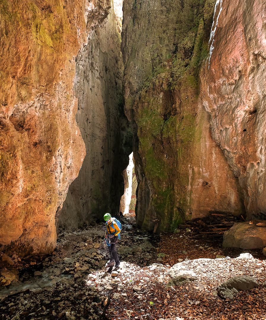 DOLOMITY NA FERRATACH - PRZEWODNIK - GRUPPO DI BRENTA - MEZZACORONA - FERRATA DEL BURRONE GIOVANELLI &ndash; szlak SAT 505 i 505A
