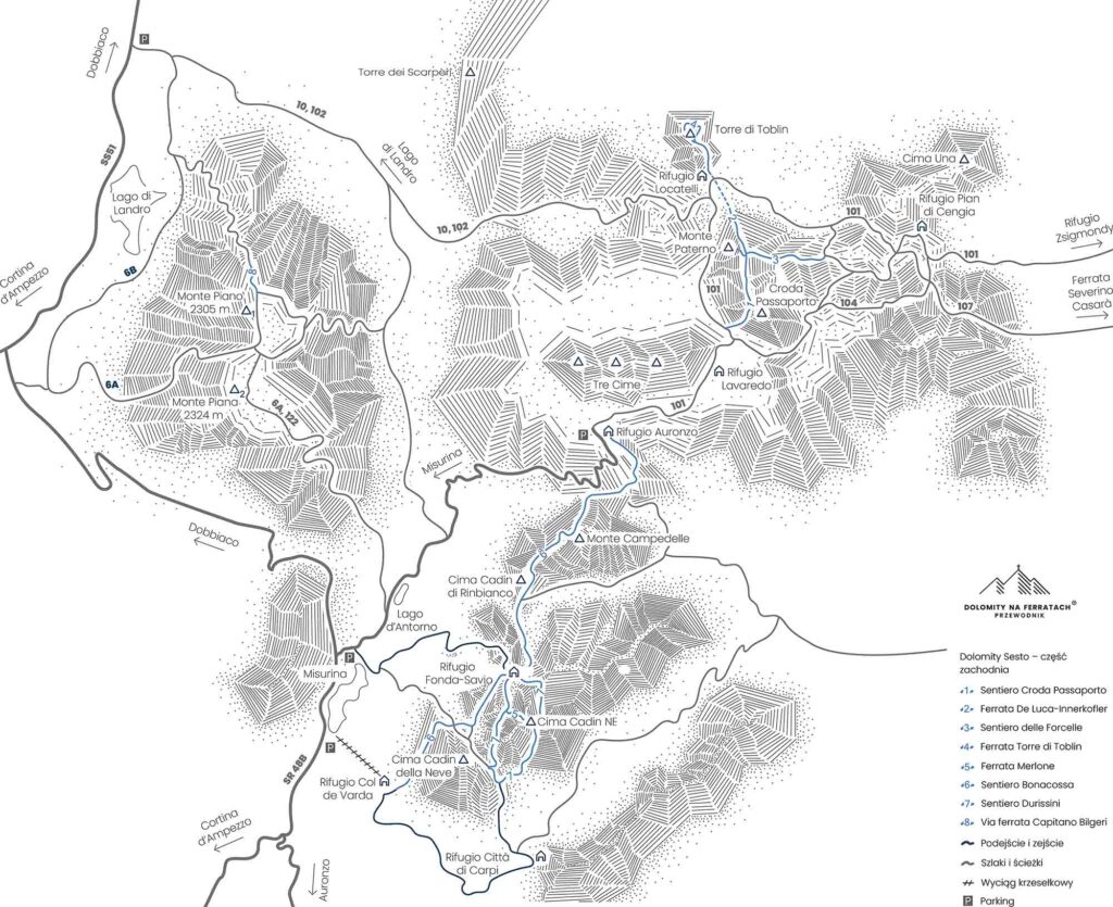 Mapka Sesto cz. zachodnia