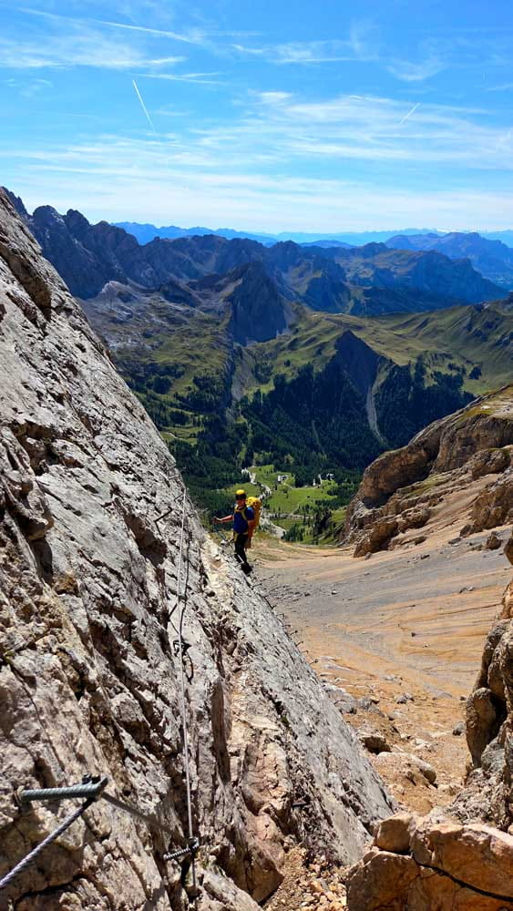 Wspinaczka na Col Ombert VIA FERRATA KAISERJÄGER