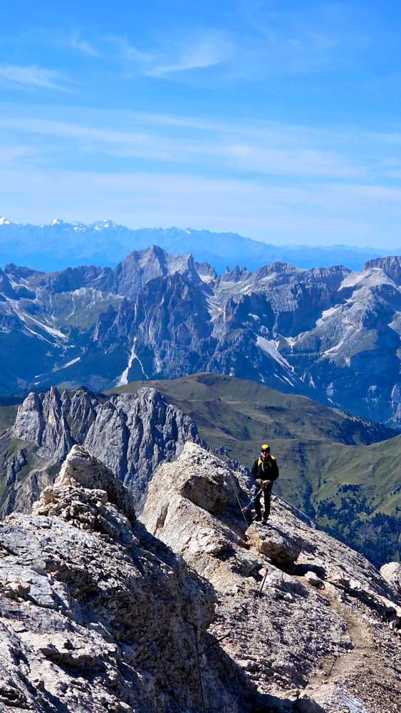 W drodze na Punta Penia - najwyższy szczyt Marmolady